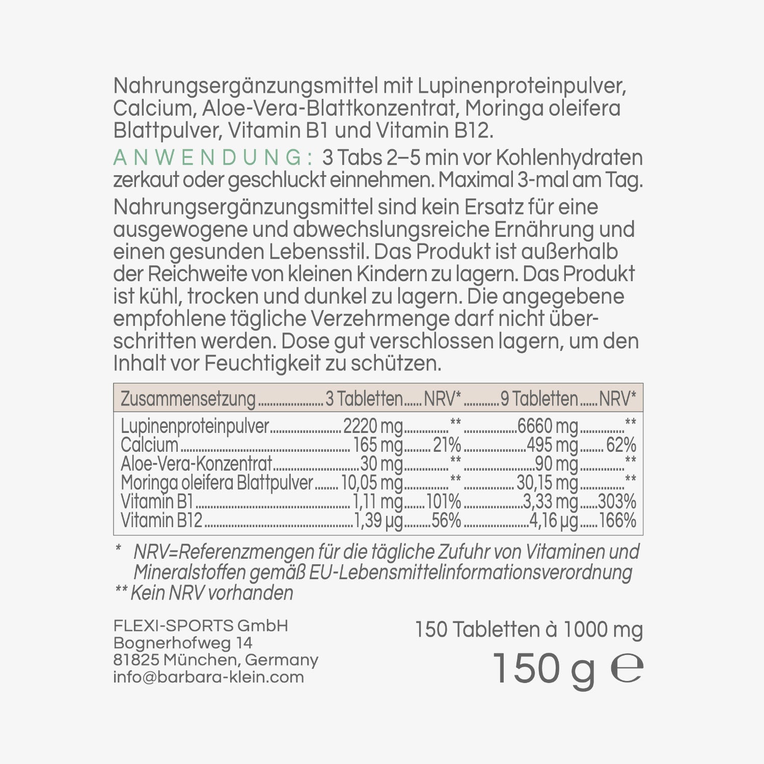 Compresse di aminoacidi LUPINCHEN