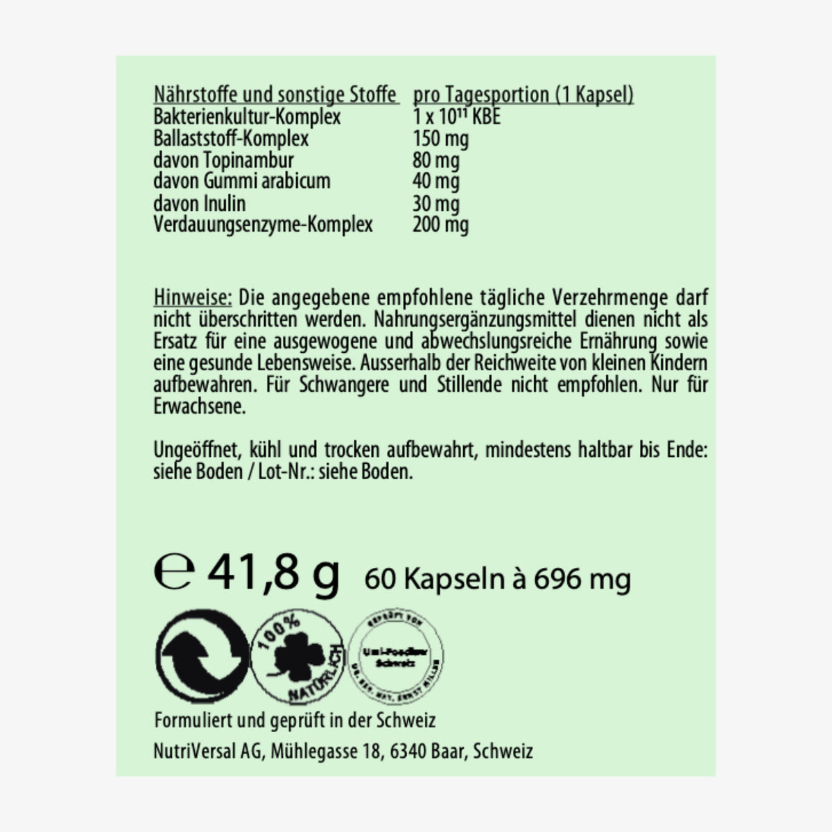 Complesso Microbioma – 60 Capsule