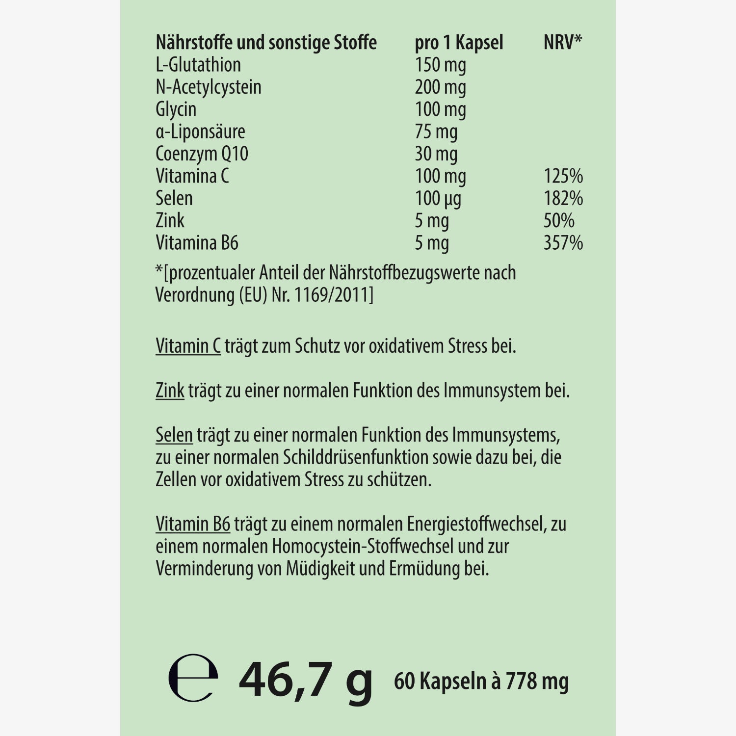 Glutathion+ – 60 Kapseln