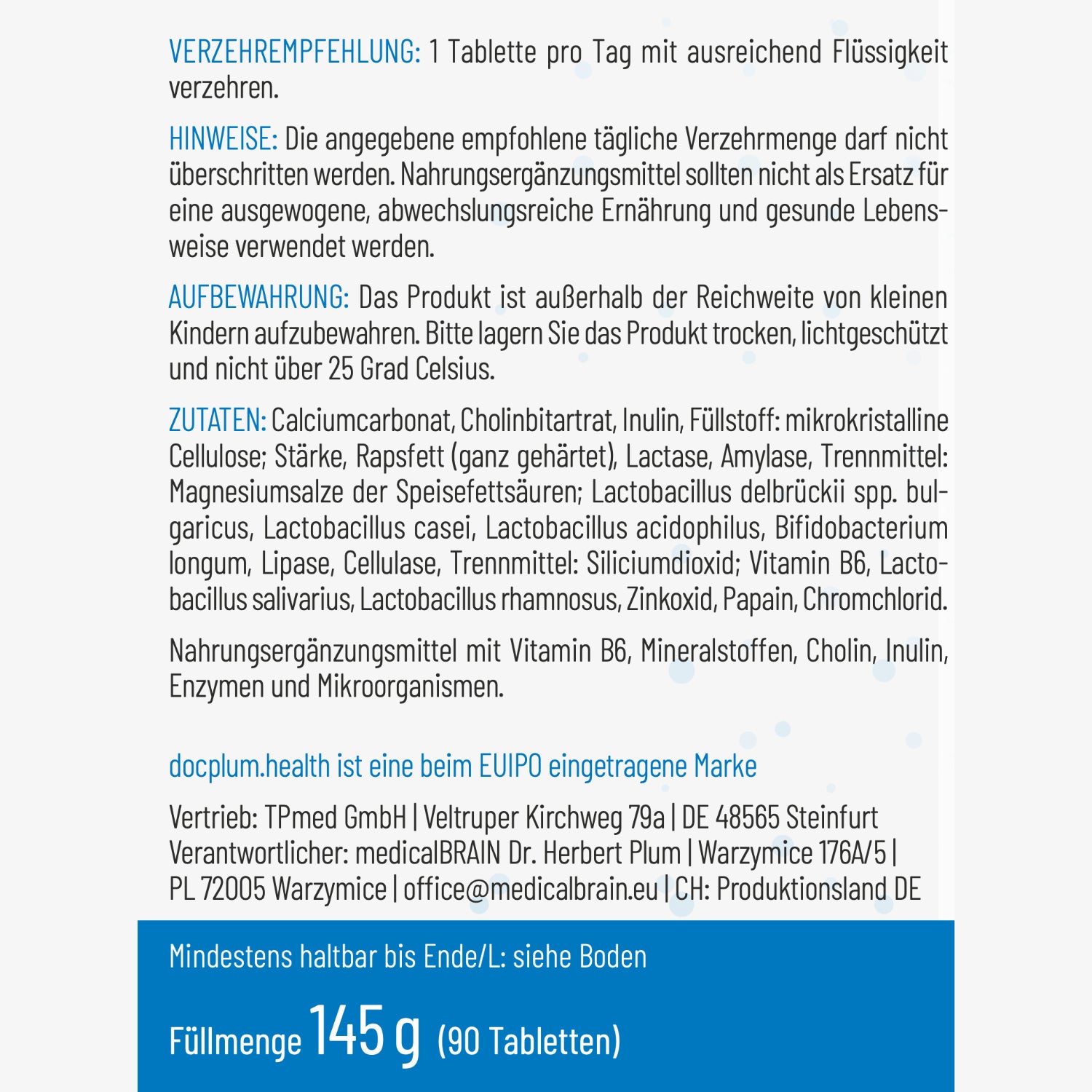 Bauchspeicheldrüse – 90 Tabletten