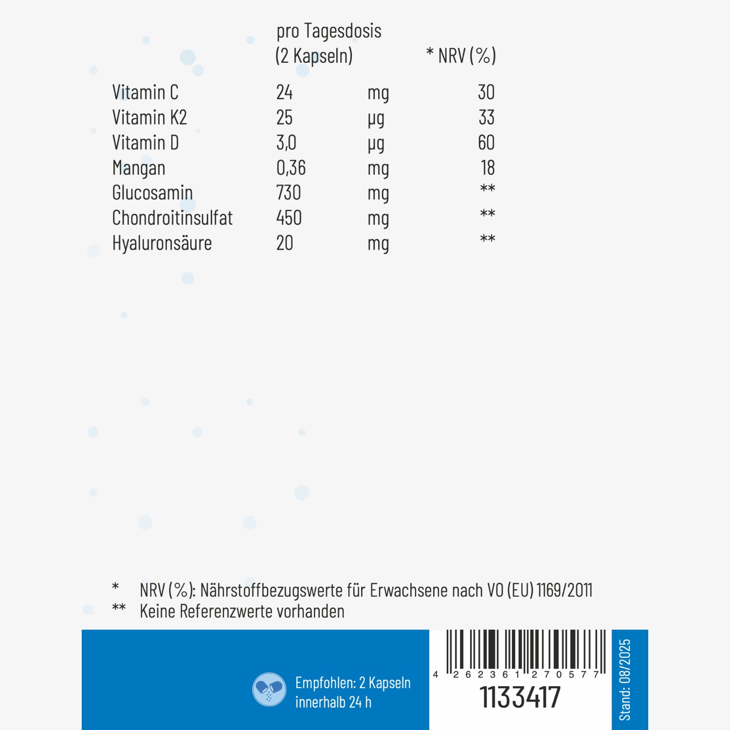 Funzione della cartilagine – 180 capsule