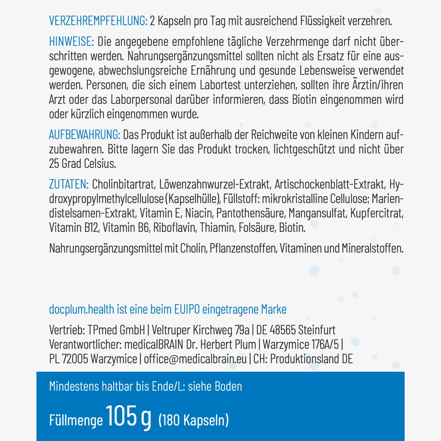 Leber – 180 Kapseln