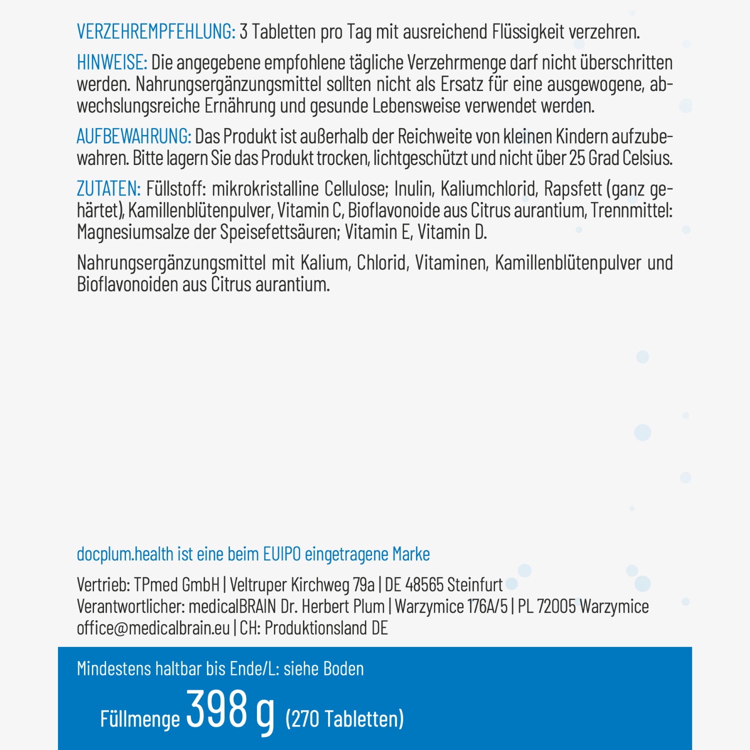 Magen – 270 Tabletten