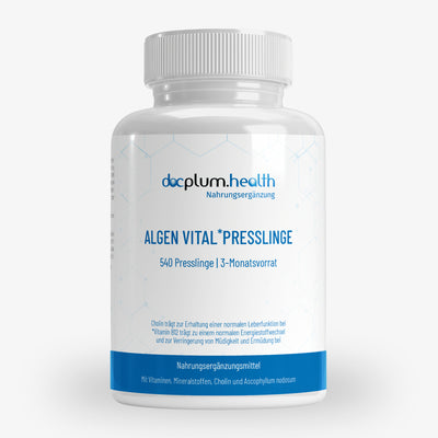 ALGEN VITAL PRESSLINGE – 540 Stück Nahrungsergänzungsmittel für Vitalität und Energie.