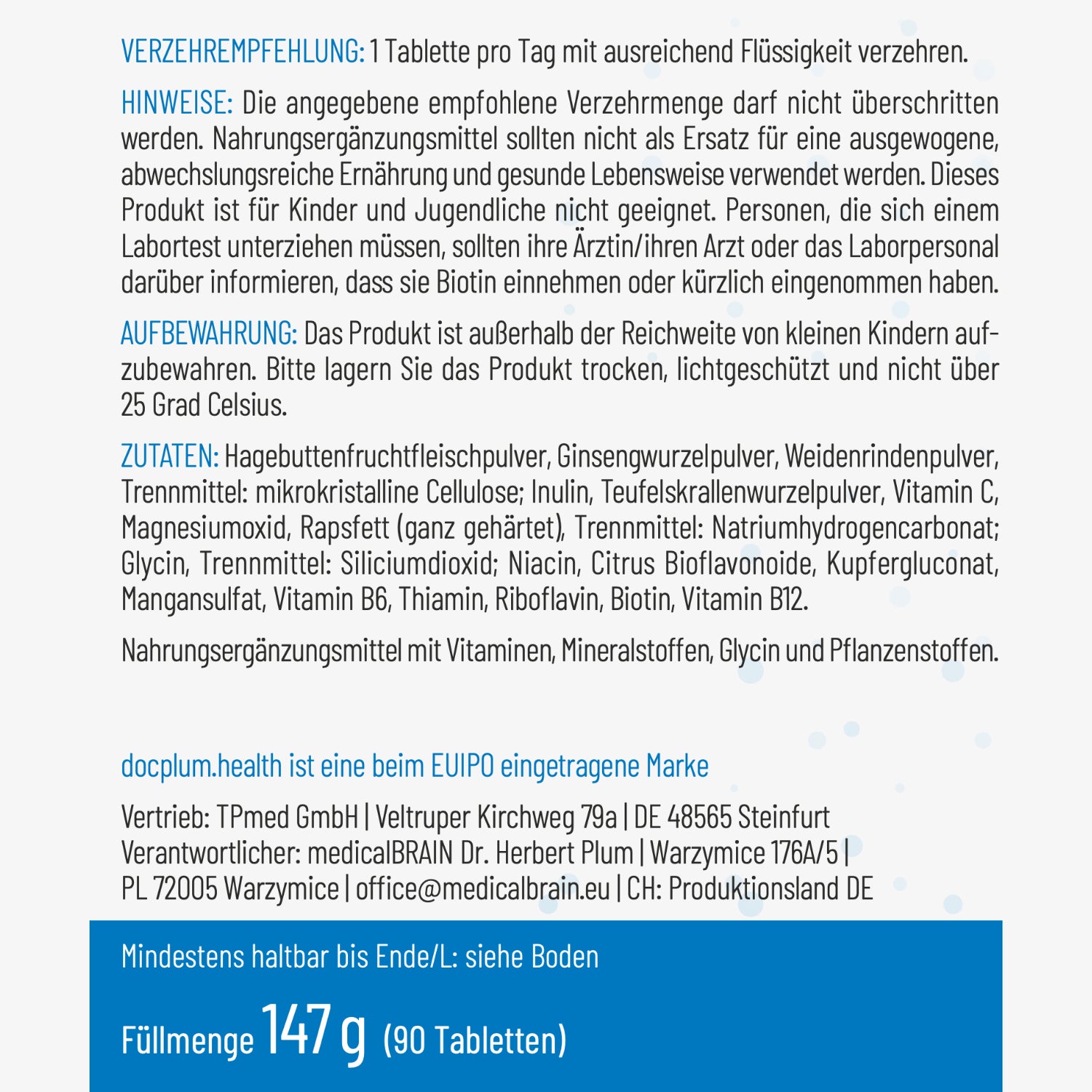 NERVENSYSTEM – 90 Tabletten