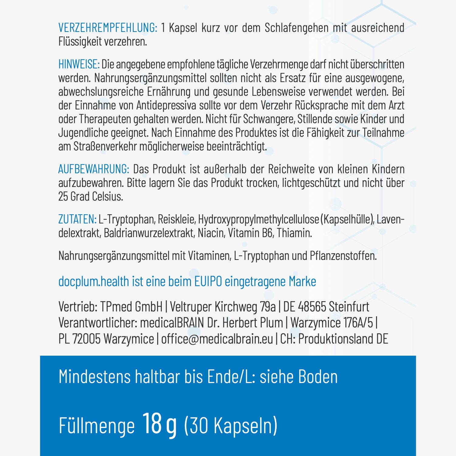 SCHLAF – für natürliche Entspannung & erholsame Nachtruhe