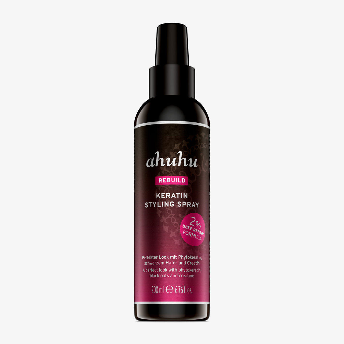 Spray coiffant REBUILD KERATIN + formule réparation profonde 2 % 200 ml