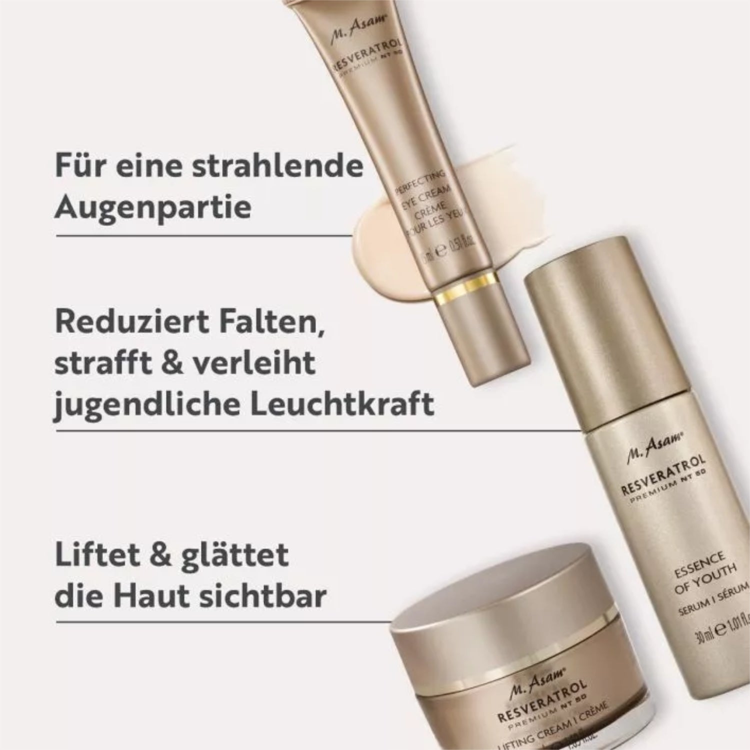 RESVERATROL PREMIUM NT50 Liftende Pflegeroutine XXL – 3-teilig