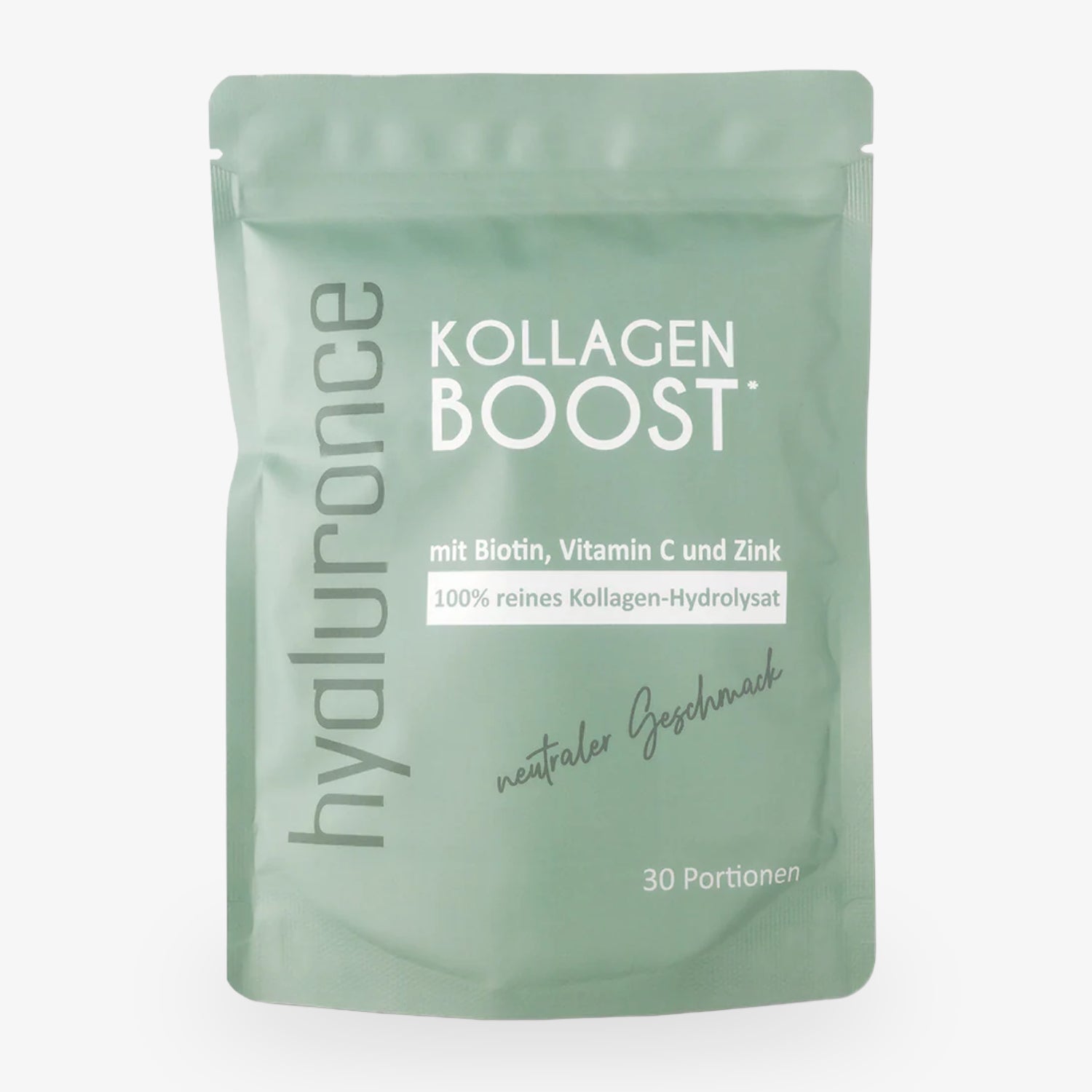 Kollagen Boost Pulver 30 Tage - 300 g, enthält Biotin, Vitamin C und Zink, 100% reines Kollagen-Hydrolysat.