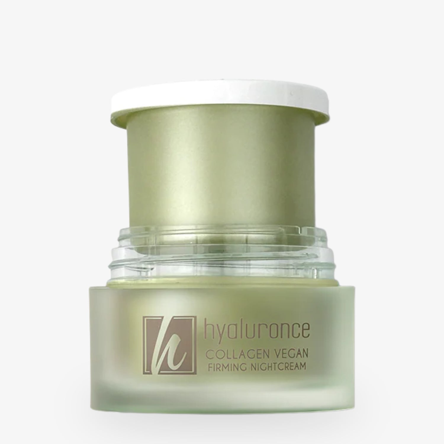Refill Collagen Vegan Nachtcreme - 50 ml in einem eleganten Glasbehälter für intensive Nachtpflege