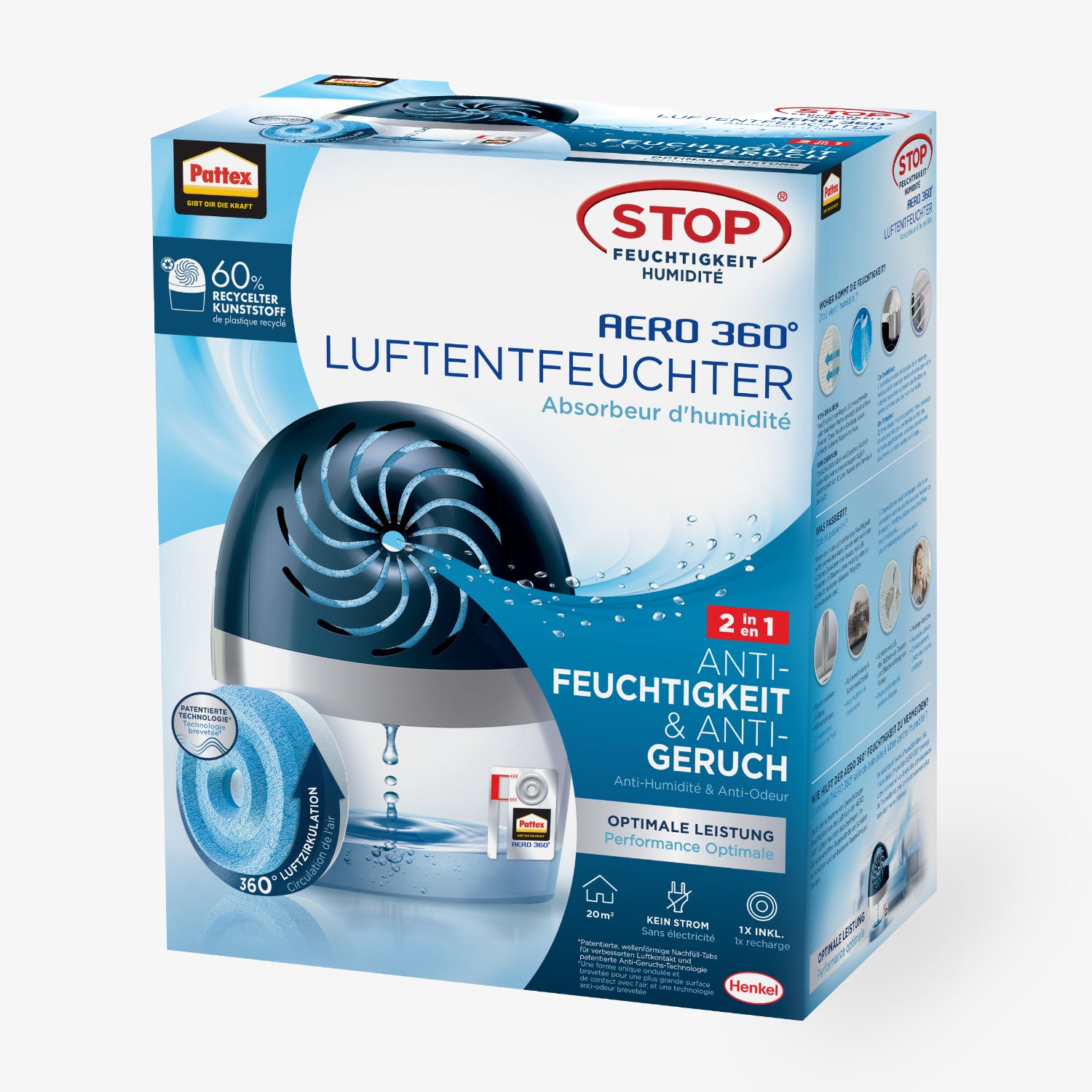 Luftentfeuchter mit AERO 360° Technologie – für ein angenehmes Raumklima