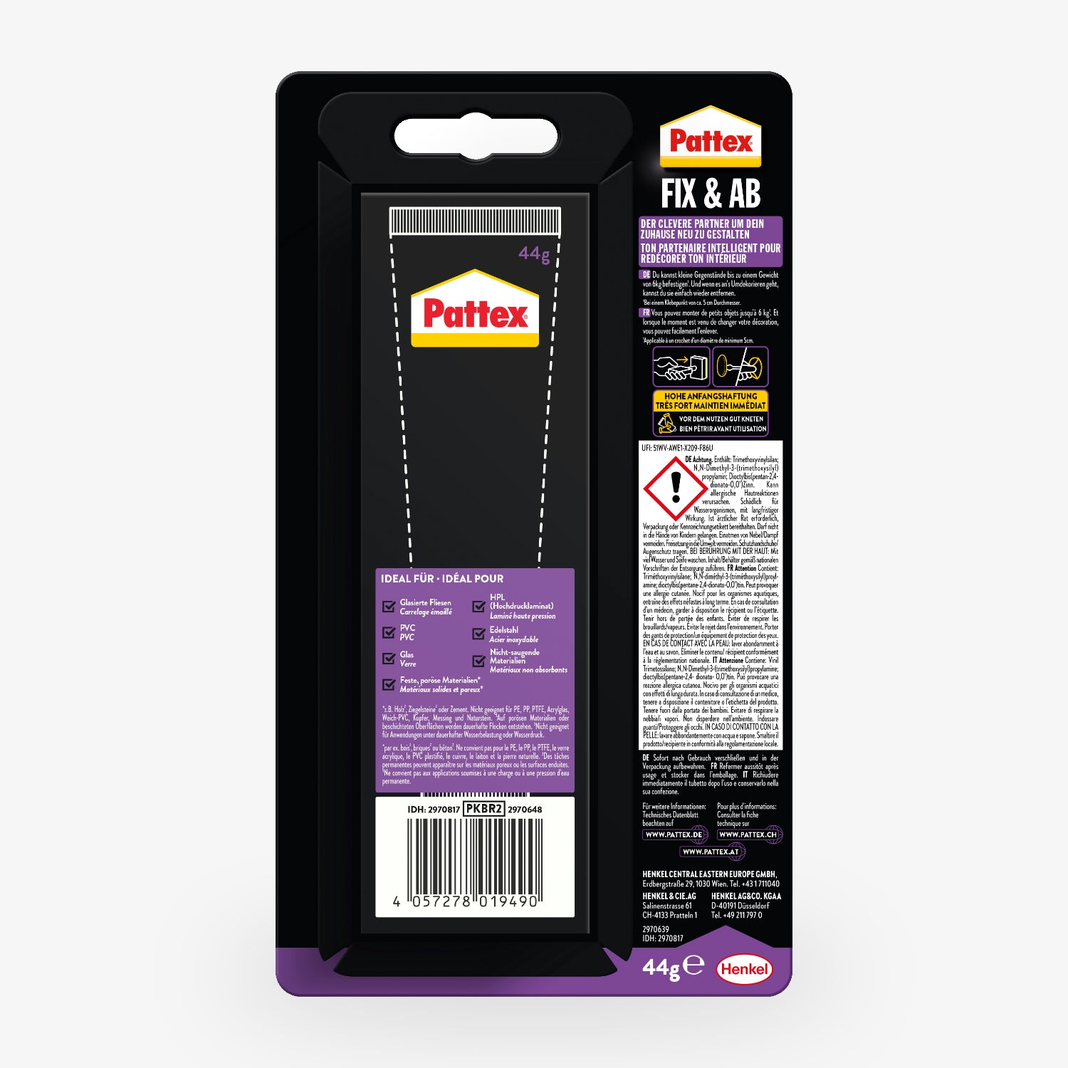 «Kleben statt Bohren» FIX & AB – starke Haftung ohne Bohren, wieder ablösbar