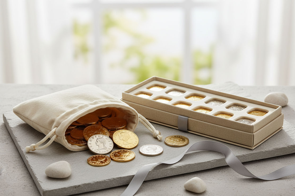 münzen geschenk neutral 