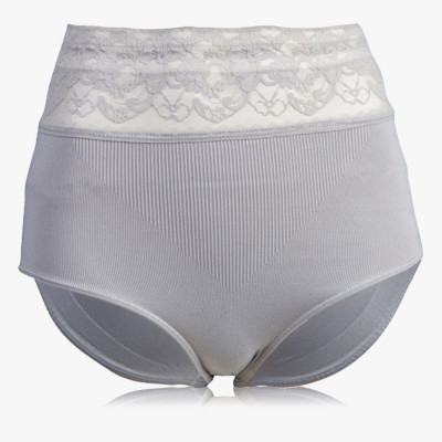 Damen Hohe Taillenslip Bauchweg Unterhose Grau Einheitsgröße.